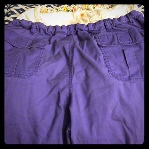 Purple koi scrub bottom